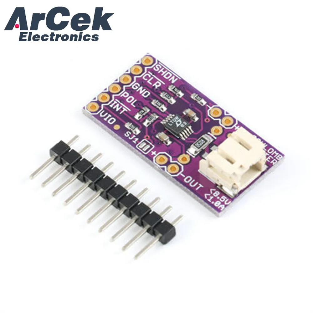 CJMCU-LTC4150 LTC4150 Coulomb, счетчик заряда батареи, плата обнаружения тока, сенсорный модуль для Arduino
CJMCU-LTC4150 LTC4150 Coulomb, счетчик заряда батареи, плата обнаружения тока, сенсорный модуль для Arduino