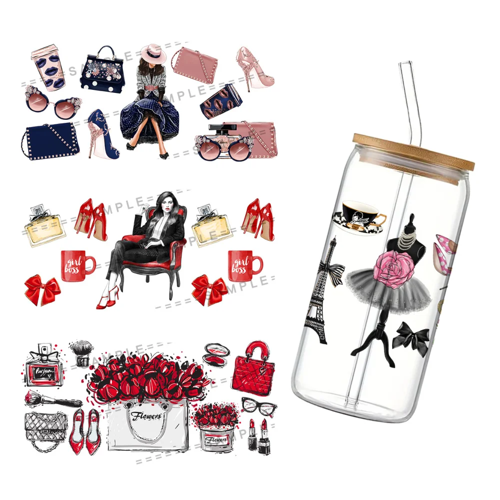 11x24cm Fashion Lady UV DTF Wraps Sticker DIY For 16oz Glass Cup Waterproof Decals Phone Case Girls Sticker
11x24cm Fashion Lady UV DTF Wraps Sticker DIY For 16oz Glass Cup Waterproof Decals Phone Case Girls Sticker