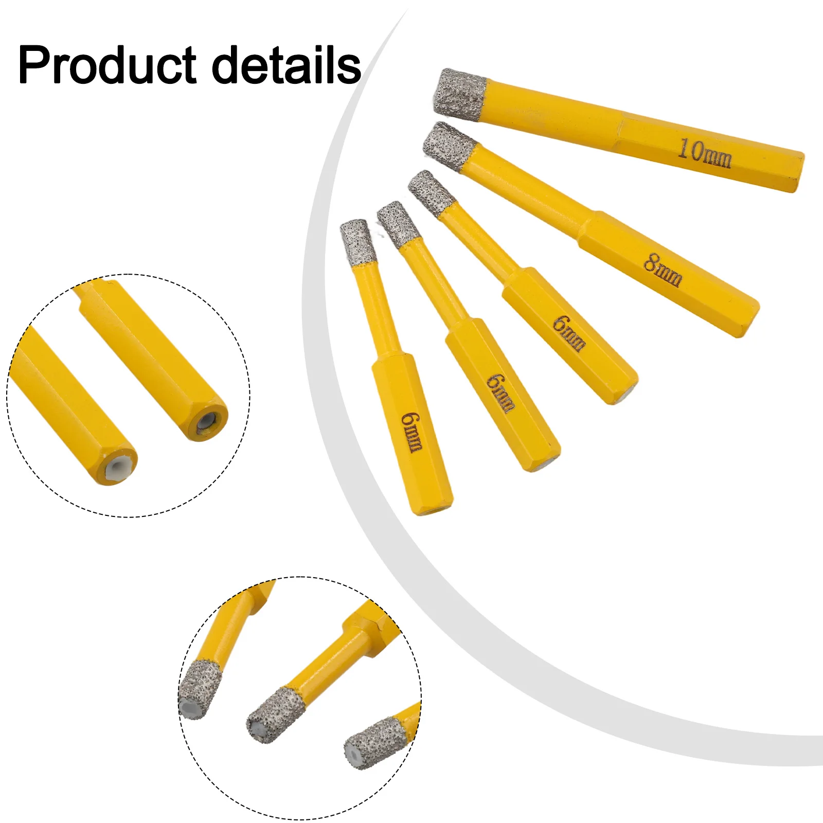 Diamond Drill Bit 8MM Brazed Dry Tile Drill 9.35MM Hexagonal Handle Brazing Process Built-in Cooling Wax Stone Opening
Diamond Drill Bit 8MM Brazed Dry Tile Drill 9.35MM Hexagonal Handle Brazing Process Built-in Cooling Wax Stone Opening