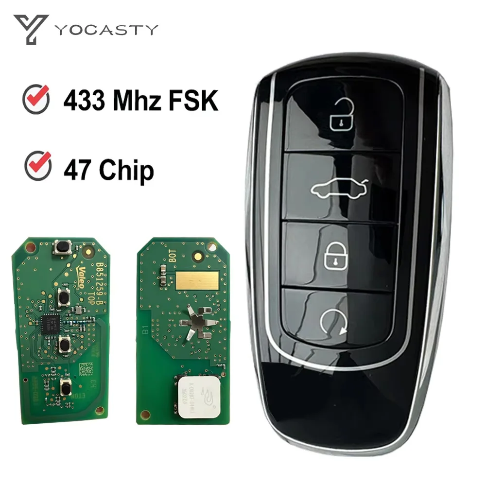 YOCASTY Original 434Mhz ID47Chip Keyless Smart Car Key For Chery Tiggo 6 7 8 Plus Tiggo 8 Pro Omoda 5 Intelligent Remote Key
YOCASTY Original 434Mhz ID47Chip Keyless Smart Car Key For Chery Tiggo 6 7 8 Plus Tiggo 8 Pro Omoda 5 Intelligent Remote Key