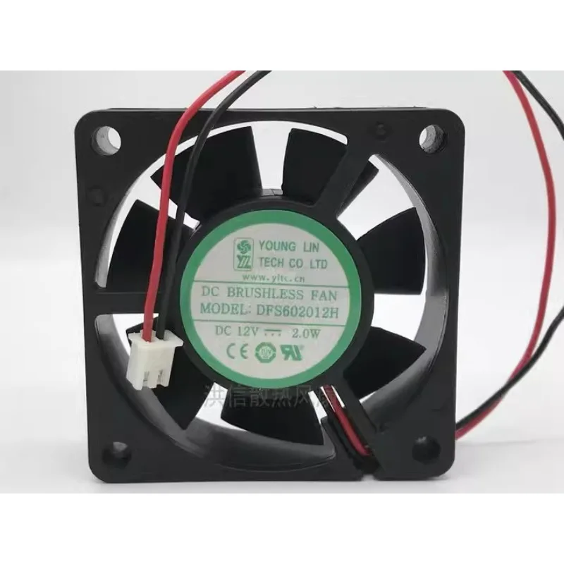 NEW CPU Fan for YOUNGLIN DFS6012H DC12V 2.0W 2-wire 6CM Silent Cooling Fan 6020 60*60*20mm
NEW CPU Fan for YOUNGLIN DFS6012H DC12V 2.0W 2-wire 6CM Silent Cooling Fan 6020 60*60*20mm