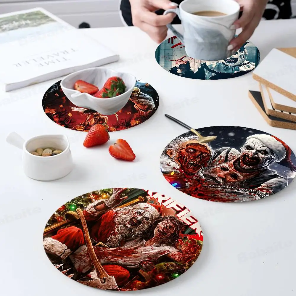 T-Terrifier Film Horror Coaster Wooden Drink Tray Suitable For Restaurants And Coffee Shops Easy To Wash And Clean
T-Terrifier Film Horror Coaster Wooden Drink Tray Suitable For Restaurants And Coffee Shops Easy To Wash And Clean