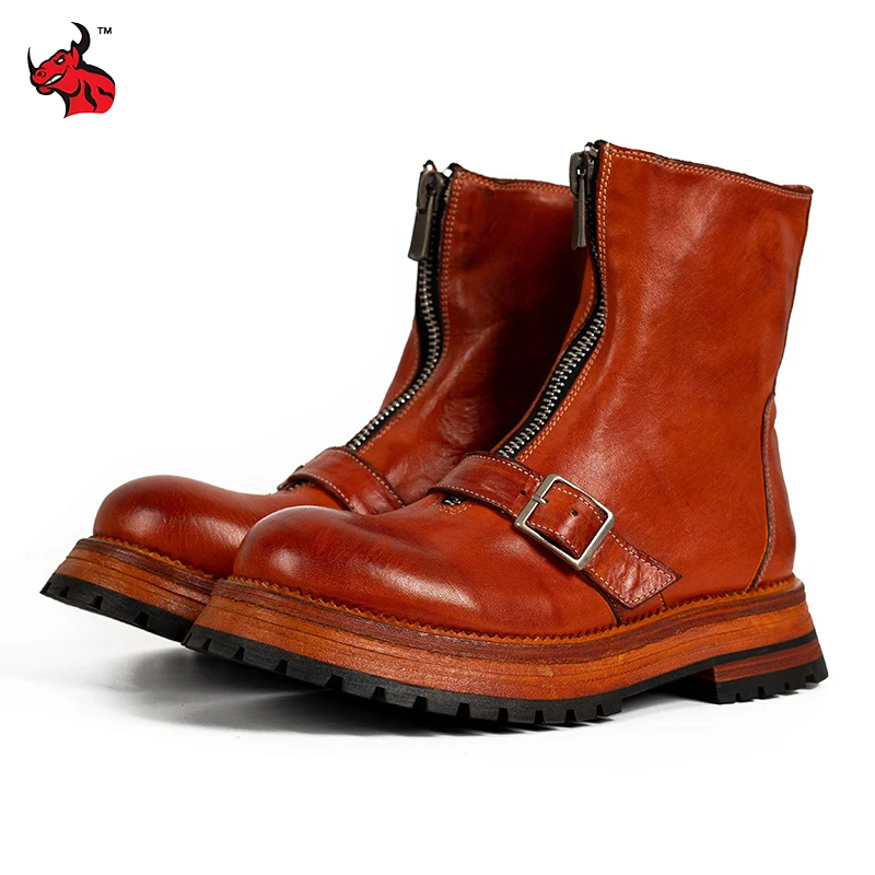Durable Goodyear-welted Motorcycle Boots Horsehide High Top Motorbike Boots Motorcycle Sport Shoes Botas De Motociclistah Unisex
Durable Goodyear-welted Motorcycle Boots Horsehide High Top Motorbike Boots Motorcycle Sport Shoes Botas De Motociclistah Unisex