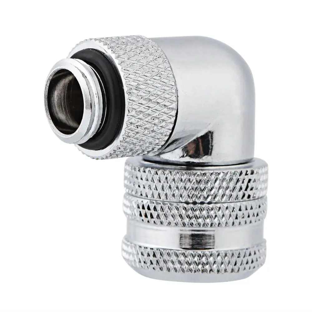 Durable 14MM PC Water Cooling Fitting 90 Degrees G1/4 Thread Tube Connector Black, Silver Brass Fitting Leak Proof System
Durable 14MM PC Water Cooling Fitting 90 Degrees G1/4 Thread Tube Connector Black, Silver Brass Fitting Leak Proof System