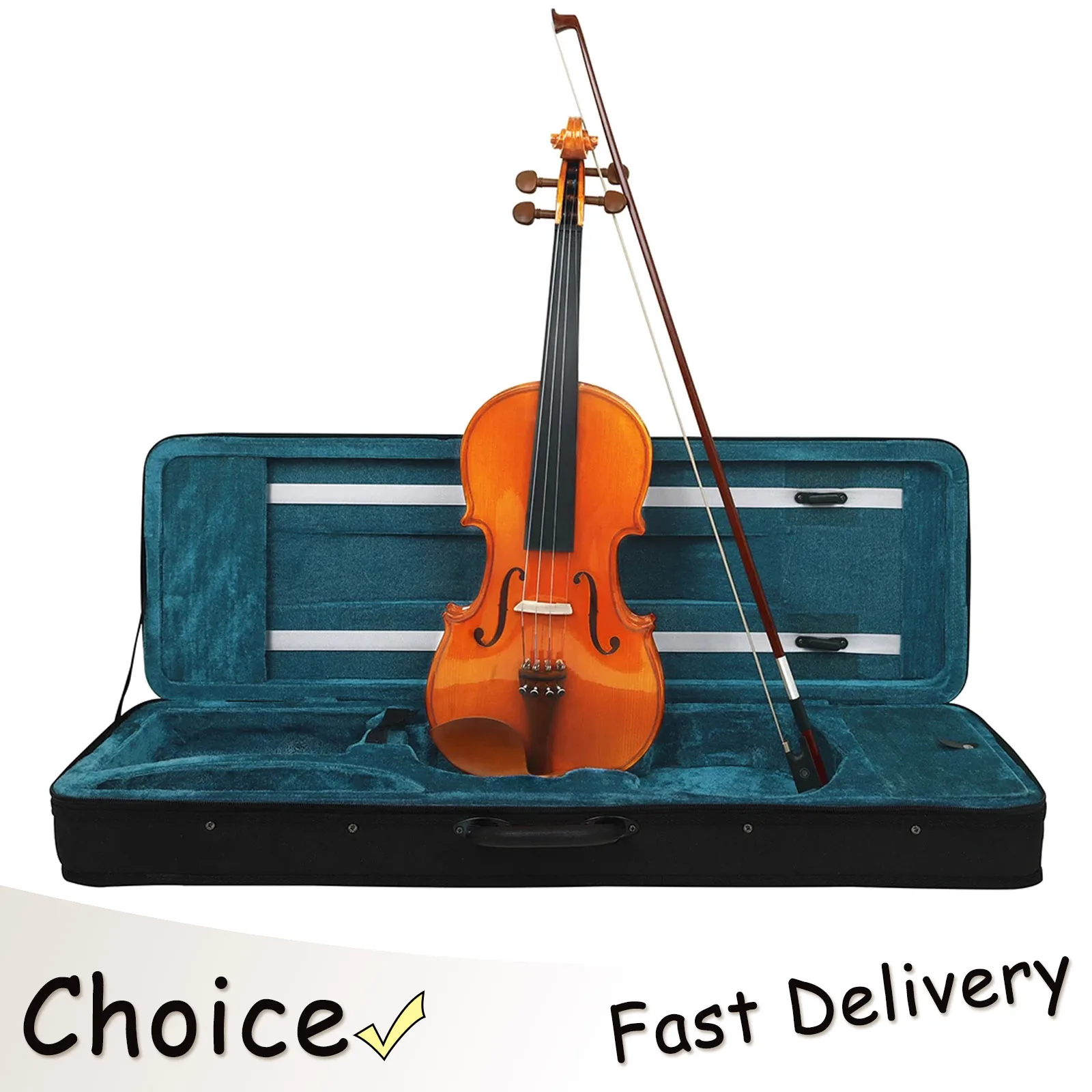 Astonvilla 4/4 Violin Maple Case Bow Violin for Beginners Set Professionals Stringed Instrument Fiddle Parts With Square Case