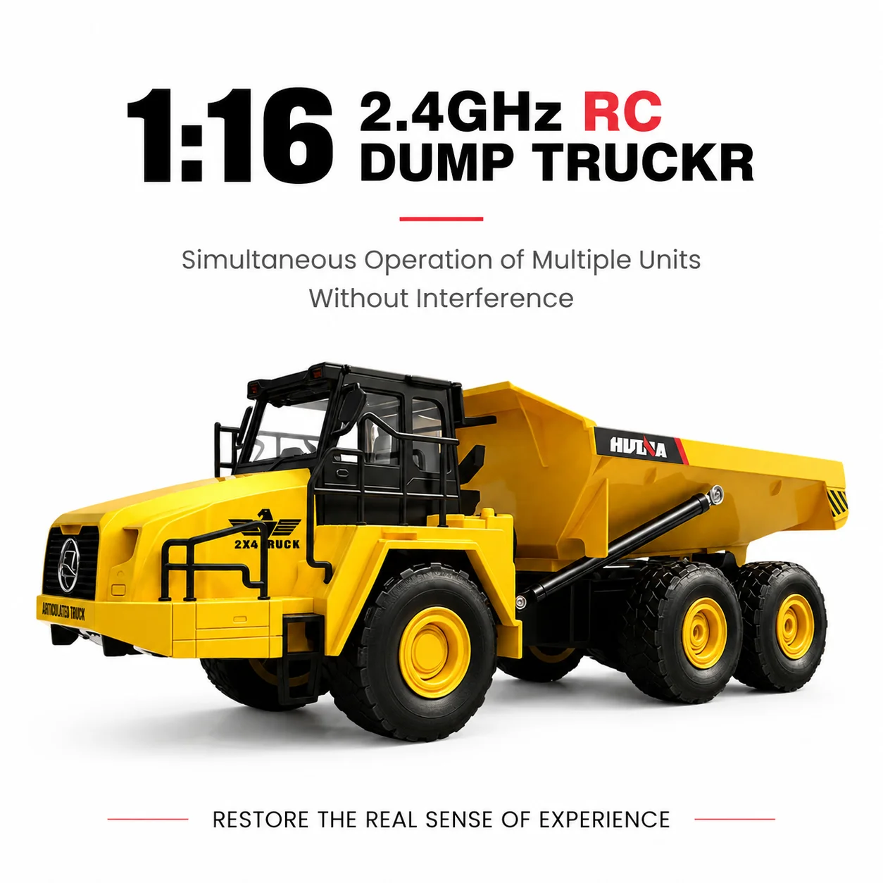 HUINA Model 1:16 RC Car Dump Truck 2.4G Remote Control 11 Channel 360° Rotation Auto Demo RC Simulation Construction Vehicle Toy
HUINA Model 1:16 RC Car Dump Truck 2.4G Remote Control 11 Channel 360° Rotation Auto Demo RC Simulation Construction Vehicle Toy