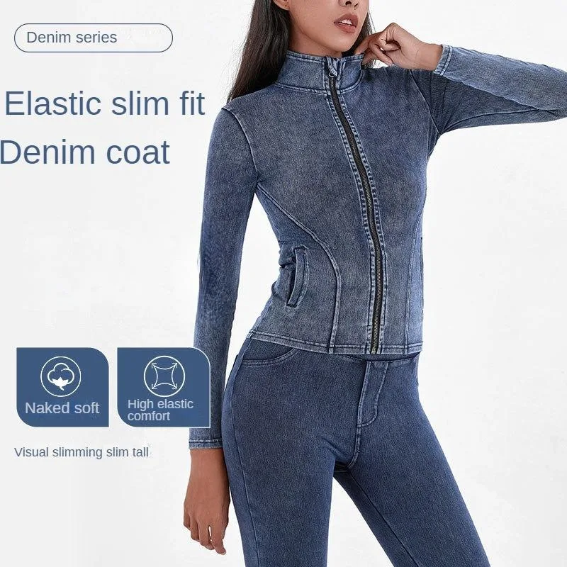 High Neck Yoga Jacket Women's Fashion Summer Outerwear Comfortable Breathable Casual Style for Yoga Exercise And Sport
High Neck Yoga Jacket Women's Fashion Summer Outerwear Comfortable Breathable Casual Style for Yoga Exercise And Sport