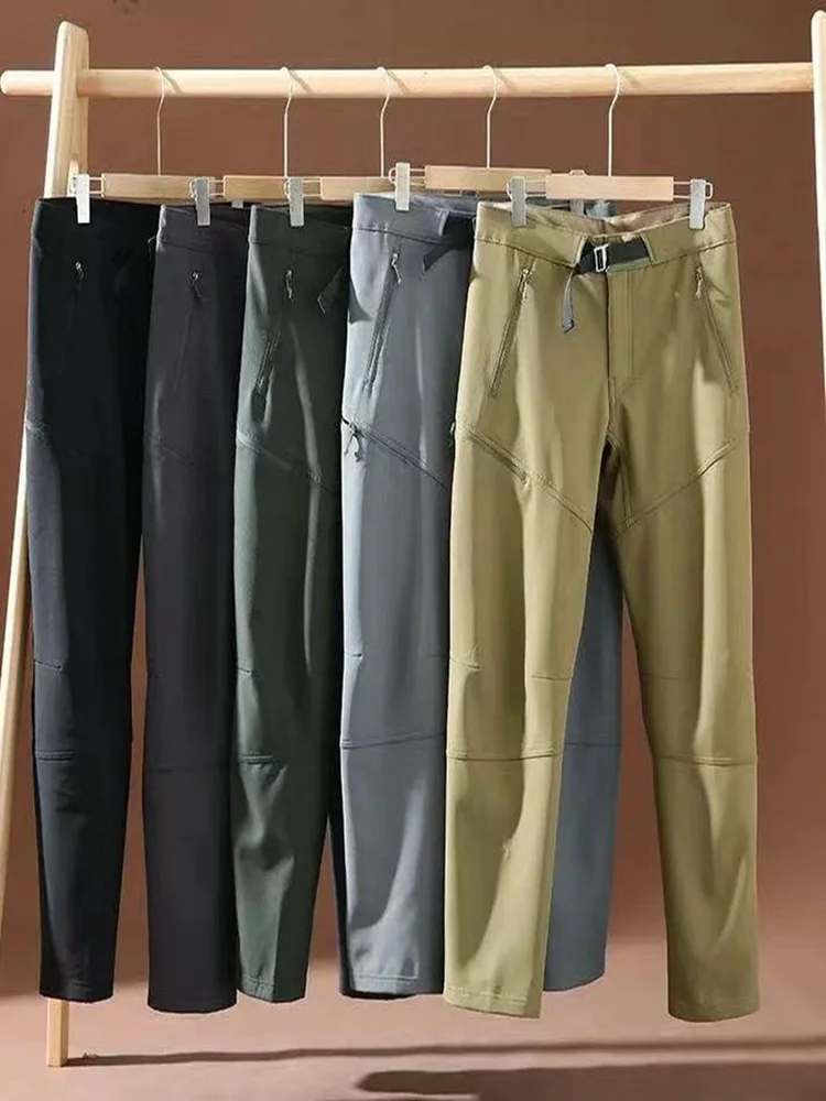 Men's Outdoor Soft ell Fce Lined Thi Hiking Straight Leg Trousers Autumn Winter Windproof Waterproof Casual Pants
Men's Outdoor Soft ell Fce Lined Thi Hiking Straight Leg Trousers Autumn Winter Windproof Waterproof Casual Pants