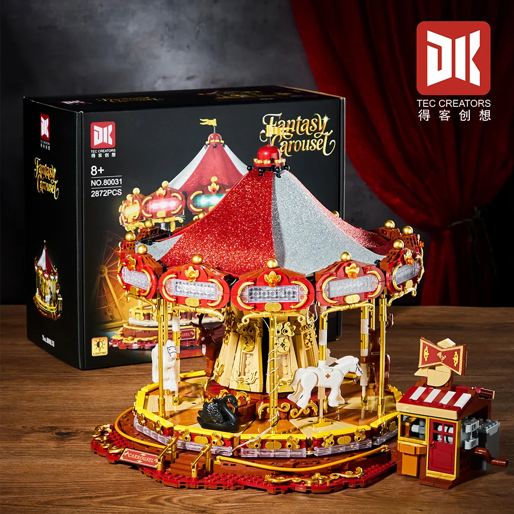 2872pcs MOC Creativity Electric Carousel Building Blocks Bricks Assembling Model DIY Toys for Children Birthday Gift Set
2872pcs MOC Creativity Electric Carousel Building Blocks Bricks Assembling Model DIY Toys for Children Birthday Gift Set