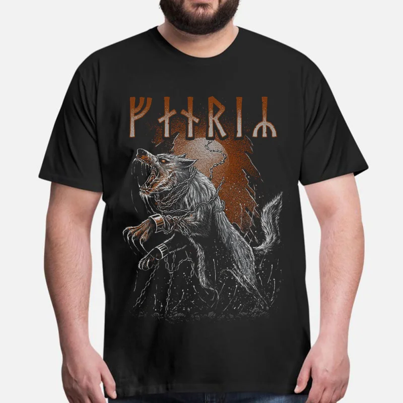 Nordic Viking Wolf Fenrir Gift t shirt 100% cotton Short Sleeve tee Norse Mythology Valhalla Graphic Clothes All size tops S-6XL
Nordic Viking Wolf Fenrir Gift t shirt 100% cotton Short Sleeve tee Norse Mythology Valhalla Graphic Clothes All size tops S-6XL