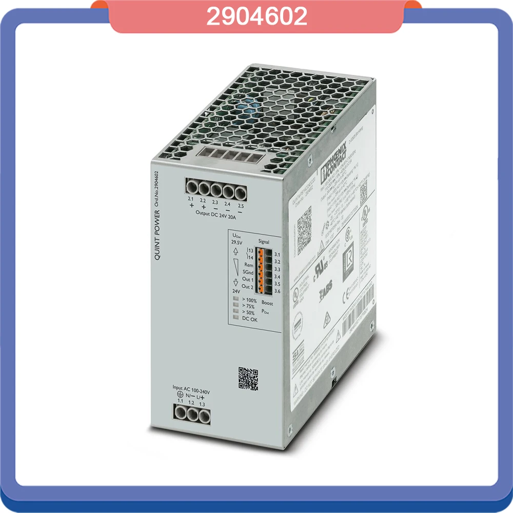 Для Феникса 2904602 QUINT4-PS/1AC/24DC/20 quint источник питания на выходе 24VDC/20A
Для Феникса 2904602 QUINT4-PS/1AC/24DC/20 quint источник питания на выходе 24VDC/20A