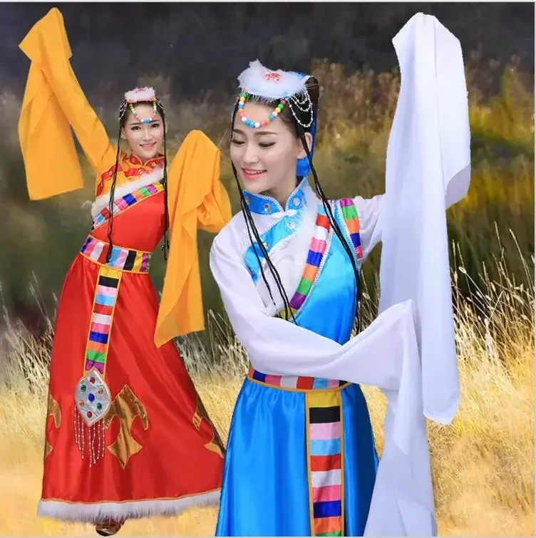 New Long Sleeves of Tibet Nationality Dance Clothing Water Sleeves Minority Costumes Tibetan Plateau Women Ethnic Dance Costumes
New Long Sleeves of Tibet Nationality Dance Clothing Water Sleeves Minority Costumes Tibetan Plateau Women Ethnic Dance Costumes