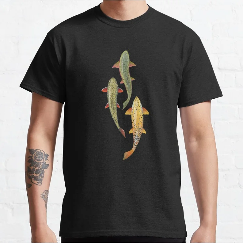 Three Trout funny Fly Fishing Retro lucky fish gift for fishermen Short-sleeve crewneck T-shirt large size Adult Tops S-6xl
Three Trout funny Fly Fishing Retro lucky fish gift for fishermen Short-sleeve crewneck T-shirt large size Adult Tops S-6xl