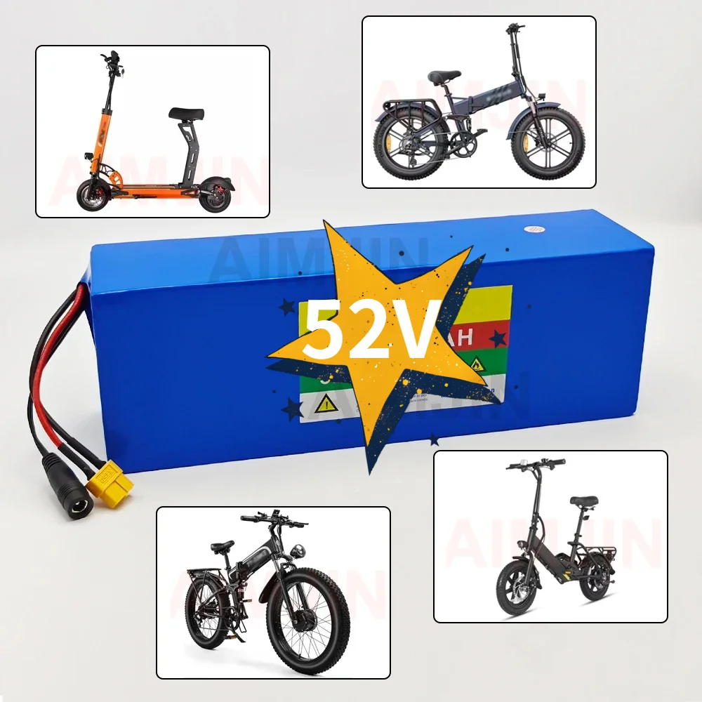 High Capacity 52V 14000mah 1500W 18650 Lithium 14S4P Battery Pack with BMS for Balance Car,Bike Scooter Tricycle
High Capacity 52V 14000mah 1500W 18650 Lithium 14S4P Battery Pack with BMS for Balance Car,Bike Scooter Tricycle