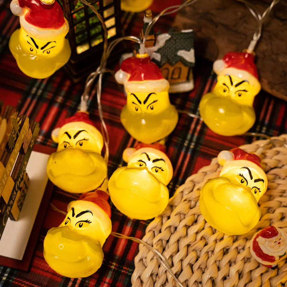 236 дюйма, 40 светодиодов, гирлянды Grinch, USB-батарея, домашний декор для рождественской елки, ночные огни для наружного декора
236 дюйма, 40 светодиодов, гирлянды Grinch, USB-батарея, домашний декор для рождественской елки, ночные огни для наружного декора