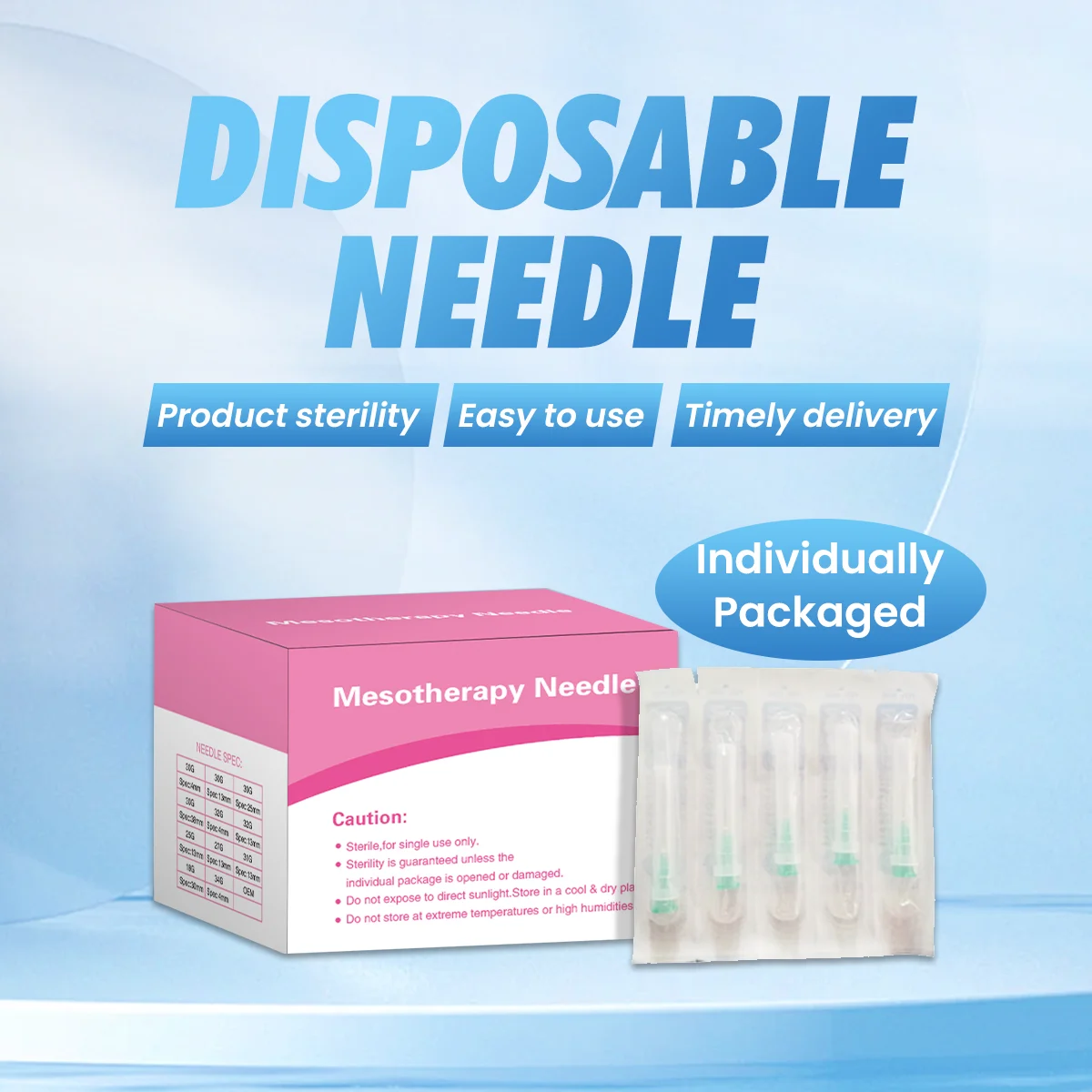 300pcs 500pcs Sharp Tip Hypodermic Needles Medical Sterile Stainless Steel Disposable 25G 13MM 18G 30MM
300pcs 500pcs Sharp Tip Hypodermic Needles Medical Sterile Stainless Steel Disposable 25G 13MM 18G 30MM