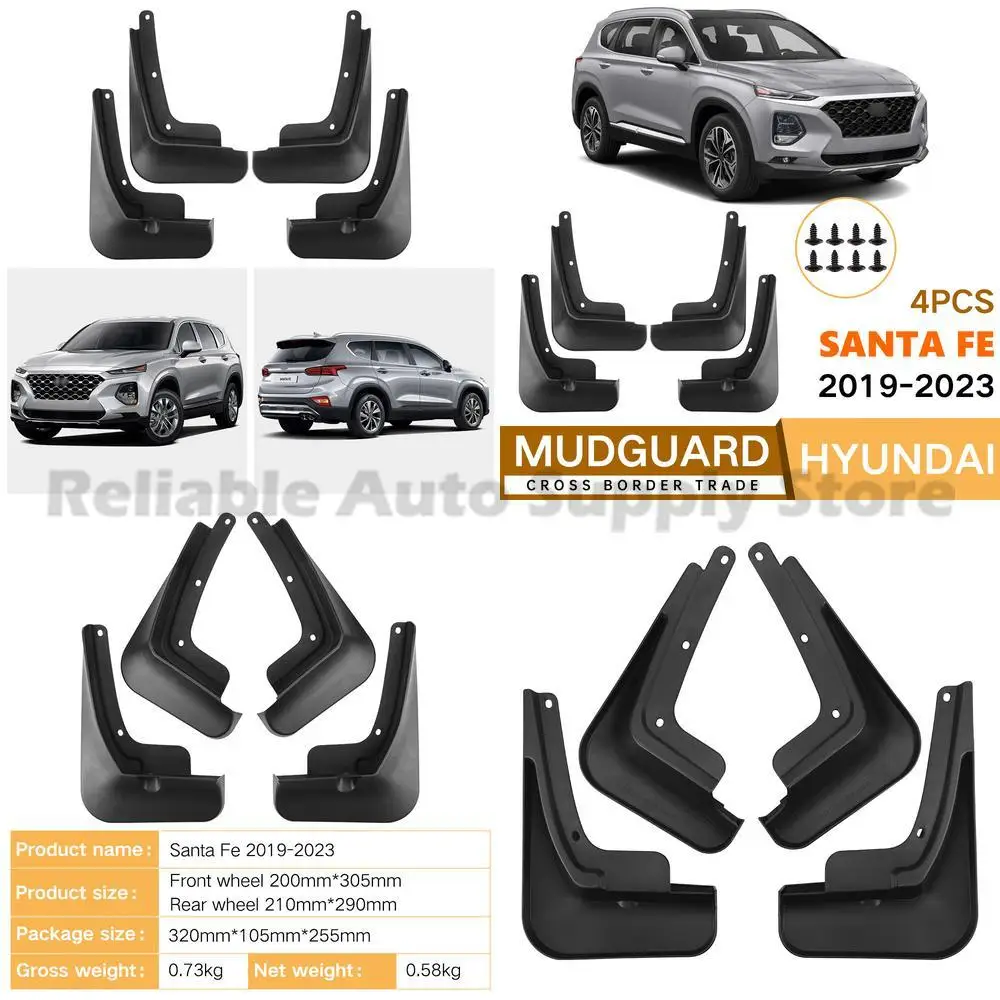 For Hyundai Santa Fe 2019-2023 Mud Flaps Fender Trim Auto Accessories Wholesale Factory Direct Premium Quality Durable Protectio
For Hyundai Santa Fe 2019-2023 Mud Flaps Fender Trim Auto Accessories Wholesale Factory Direct Premium Quality Durable Protectio