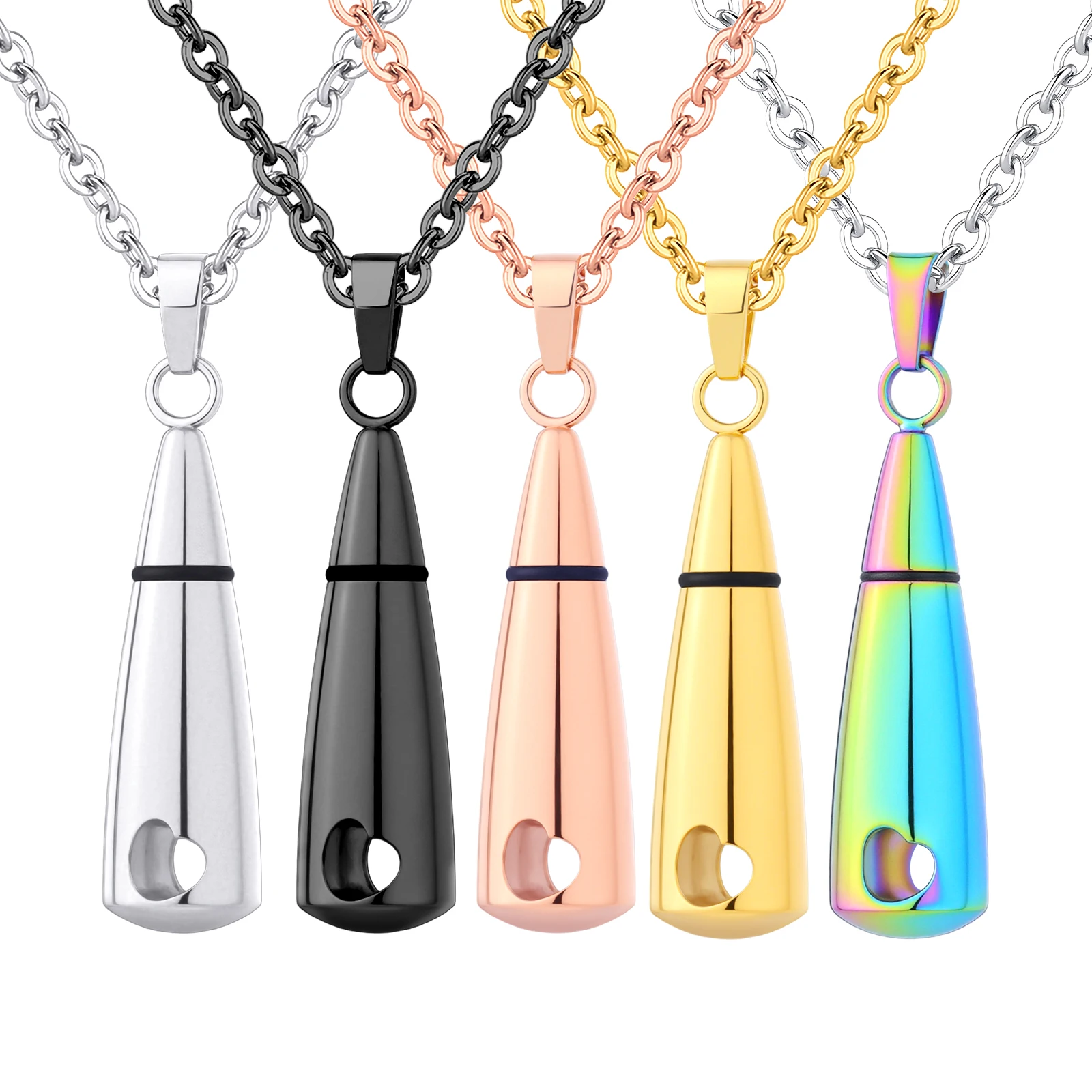 Teardrop Cremation Urn Necklace Stainless Steel Mini Bullet Ash Locket Pet Human Ashes Memorial Pendant 5 Colors Gift Jewelry
Teardrop Cremation Urn Necklace Stainless Steel Mini Bullet Ash Locket Pet Human Ashes Memorial Pendant 5 Colors Gift Jewelry