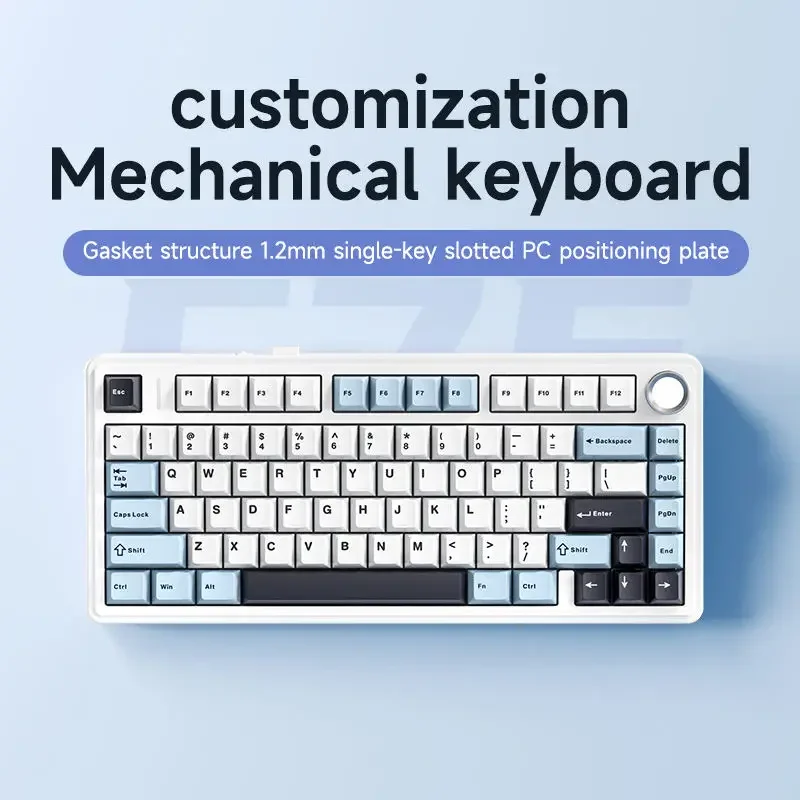 AULA-Clavier mécanique F75, filaire, sans fil 2.4G, Bluetooth, RVB, PBT 75%, disposition, profil OEM, joint, personnalisé, PC
AULA-Clavier mécanique F75, filaire, sans fil 2.4G, Bluetooth, RVB, PBT 75%, disposition, profil OEM, joint, personnalisé, PC