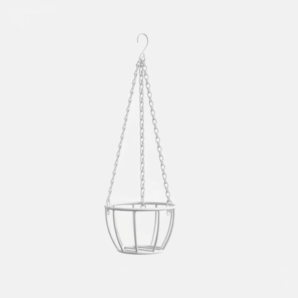 Iron Hanging Planter Hanger Round with Chain Flower Pot Holder Durable Vintage Style Metal Hanging Basket Outdoor
Iron Hanging Planter Hanger Round with Chain Flower Pot Holder Durable Vintage Style Metal Hanging Basket Outdoor