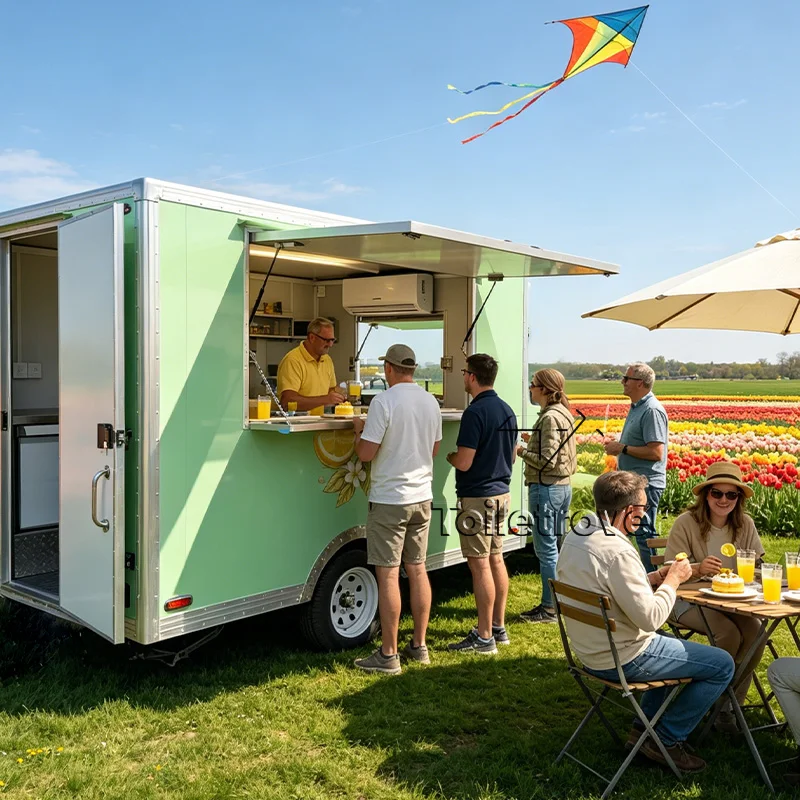 High Quality Street Mobile Food Trailer Commercial Food Truck Trailer Portable Food Truck for Outdoor Catering Events
High Quality Street Mobile Food Trailer Commercial Food Truck Trailer Portable Food Truck for Outdoor Catering Events