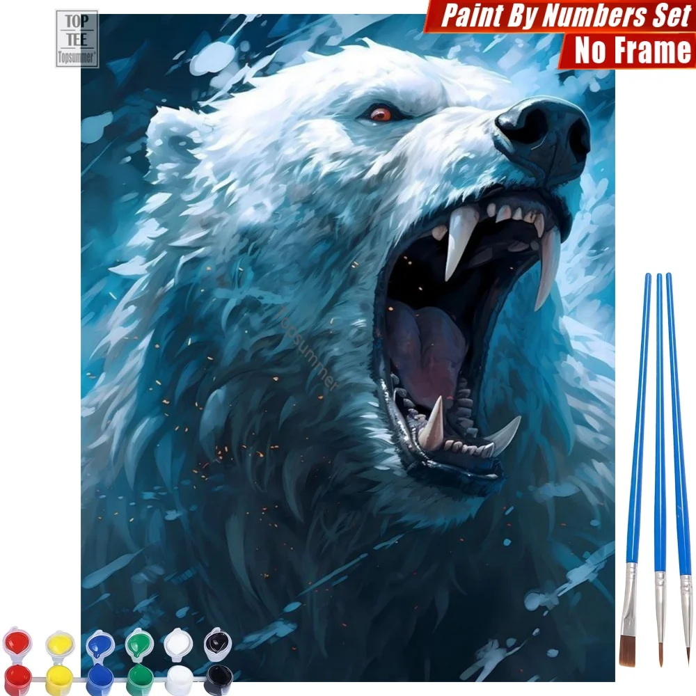 Roaring Polar Bear Digital Oil Paint Set - Sharp Teeth Ice Relaxing Activities Thanksgiving Gift For Dad
Roaring Polar Bear Digital Oil Paint Set - Sharp Teeth Ice Relaxing Activities Thanksgiving Gift For Dad