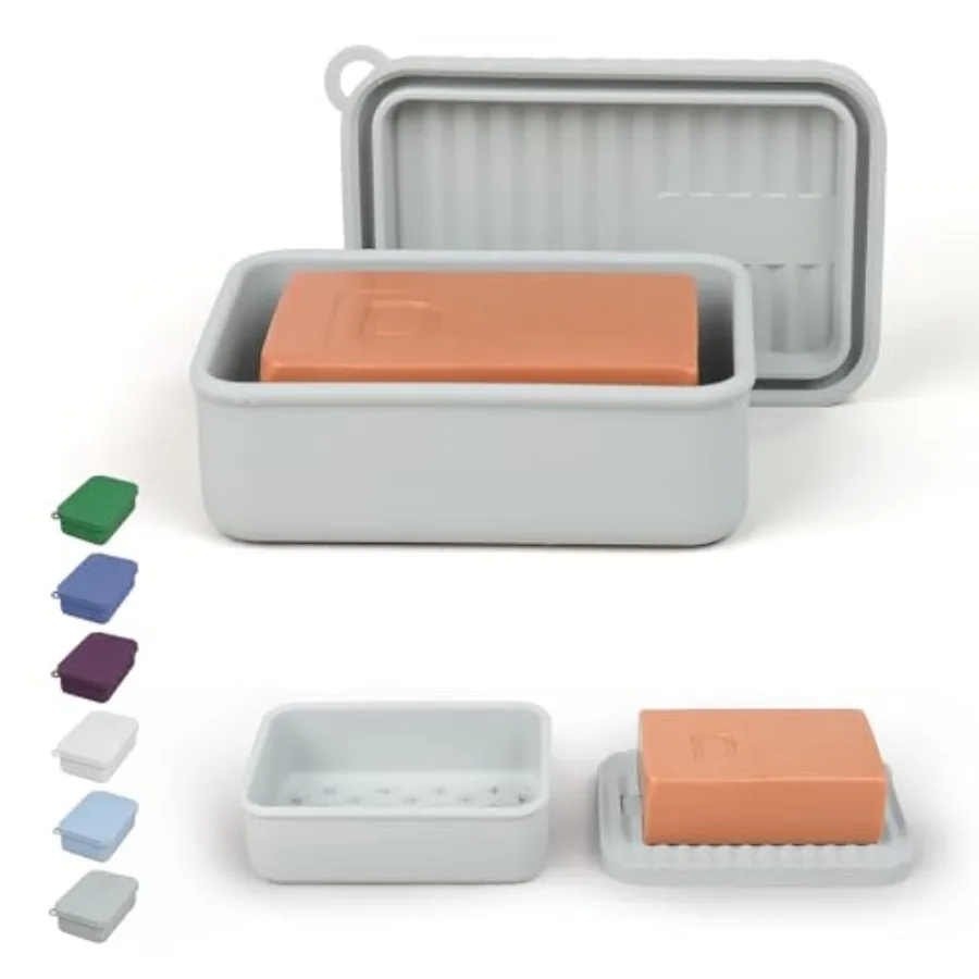Extra Large Leak Proof Travel Soap Dish Large Capacity, Durable, Impact-Resistant, Stain-Resistant, for Extended Trips, Camping
Extra Large Leak Proof Travel Soap Dish Large Capacity, Durable, Impact-Resistant, Stain-Resistant, for Extended Trips, Camping