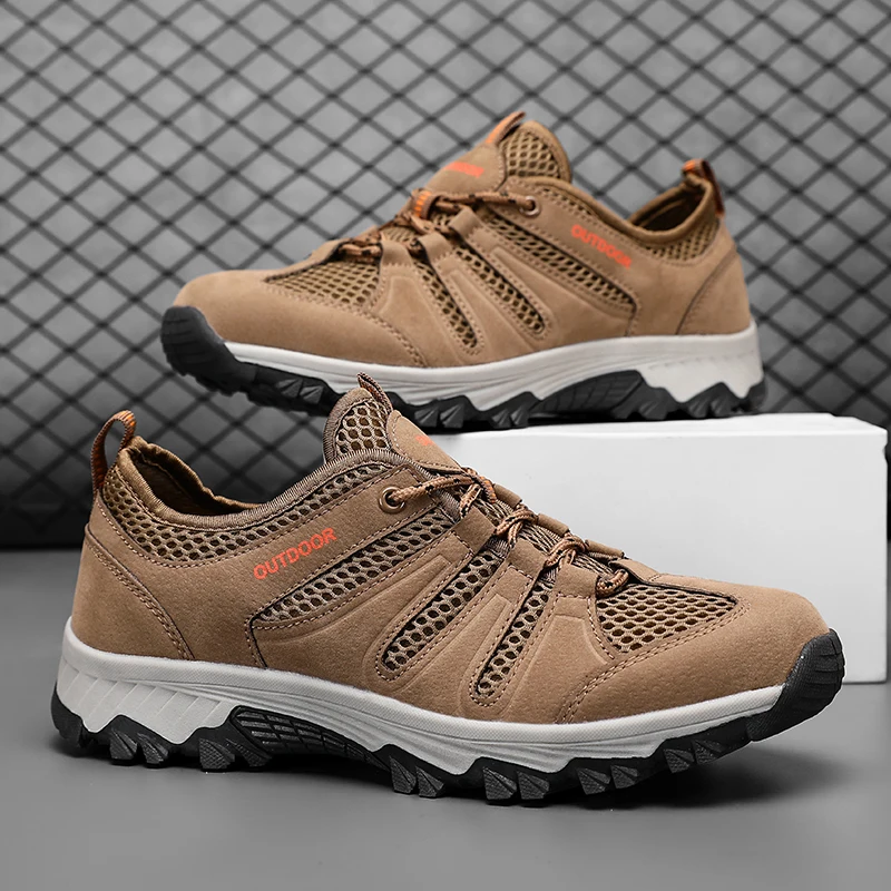 HKDQ Men's Hiking Shoes Big Size 48 Breathable Mesh Camping Shoes Anti Slip Platform Outdoor Walking Trekking Sneakers for Male
HKDQ Men's Hiking Shoes Big Size 48 Breathable Mesh Camping Shoes Anti Slip Platform Outdoor Walking Trekking Sneakers for Male