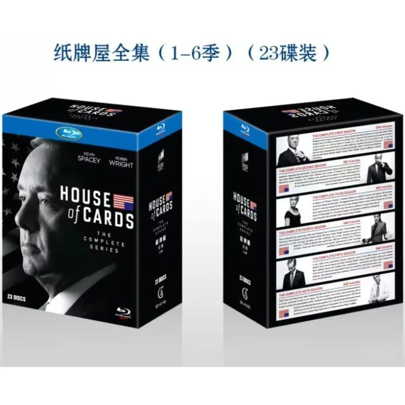 Brand New BD Blu-ray High Definition House of Cards Complete Series Seasons 1–6 23 Discs English Audio with Chinese Subtitles
Brand New BD Blu-ray High Definition House of Cards Complete Series Seasons 1–6 23 Discs English Audio with Chinese Subtitles