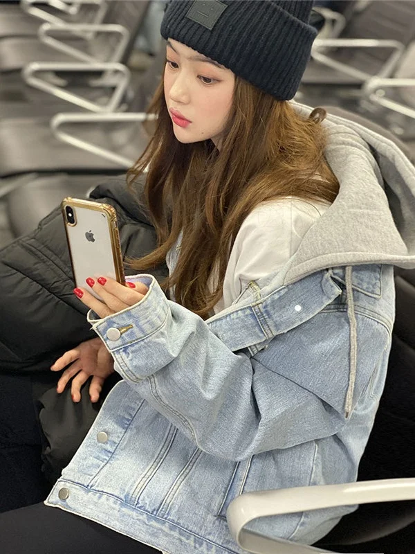 plus Size Lazy Style Hooded Denim Jacket Women's Short Loose BF Top for Plump Sisters Autumn New Arrival Versatile Casual Wear
plus Size Lazy Style Hooded Denim Jacket Women's Short Loose BF Top for Plump Sisters Autumn New Arrival Versatile Casual Wear