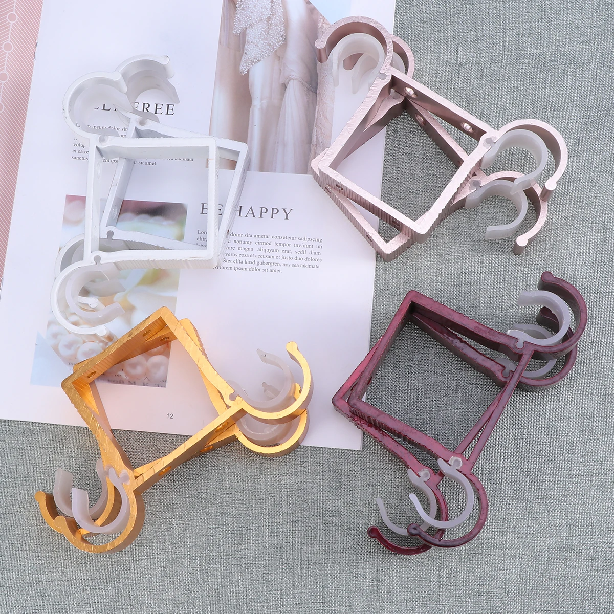 2PCS Aluminum Alloy Roman Rod Brackets Curtains Ceiling Mounted Easy Installation Hardware Accessories Bracket Hooks
2PCS Aluminum Alloy Roman Rod Brackets Curtains Ceiling Mounted Easy Installation Hardware Accessories Bracket Hooks
