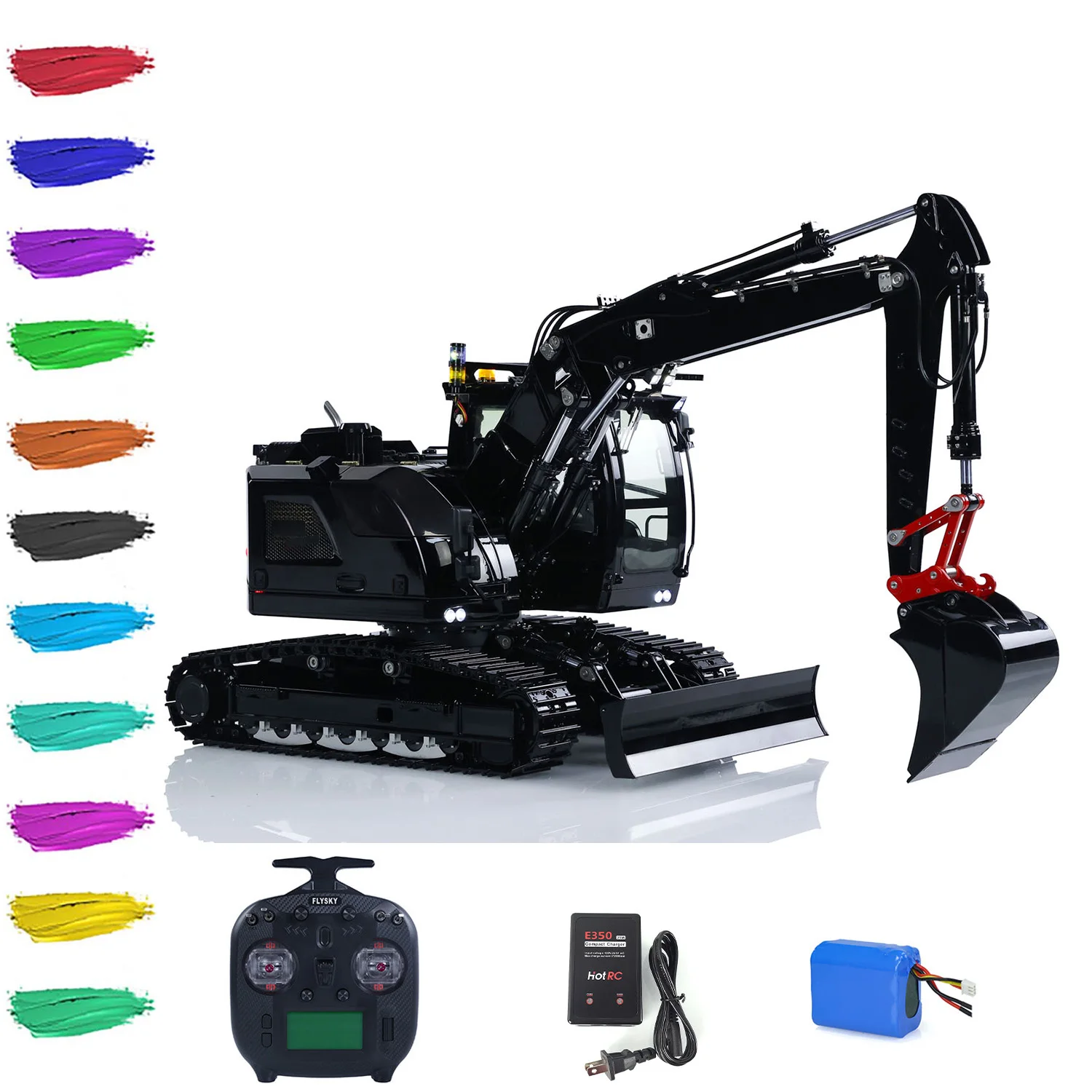 914 RC Hydraulic Excavator 1/14 Model Sound Light Remote Controlled Digger RTR 5ways Valve RTR Car ST8 Radio Battery Toy Model
914 RC Hydraulic Excavator 1/14 Model Sound Light Remote Controlled Digger RTR 5ways Valve RTR Car ST8 Radio Battery Toy Model