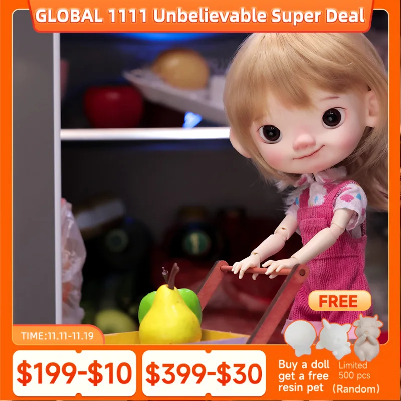 Shuga Fairy Pii 1/6 Bjd Doll Pipi Body Naughty Child Big Head And Small limbs The Smile On Lips Resin Movable Joint Doll
Shuga Fairy Pii 1/6 Bjd Doll Pipi Body Naughty Child Big Head And Small limbs The Smile On Lips Resin Movable Joint Doll