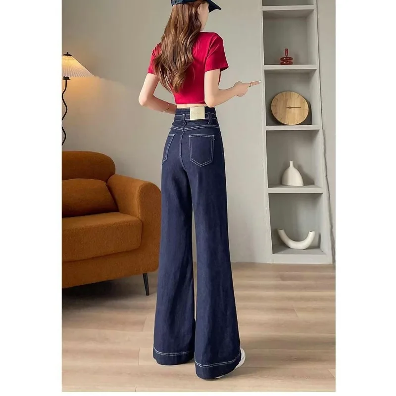 High Waist Wide Leg Jeans Women Floor Length Trousers Slim Effect Spring Autumn 2026 Denim Solid Leisure Women Micro Flared Pant
High Waist Wide Leg Jeans Women Floor Length Trousers Slim Effect Spring Autumn 2026 Denim Solid Leisure Women Micro Flared Pant