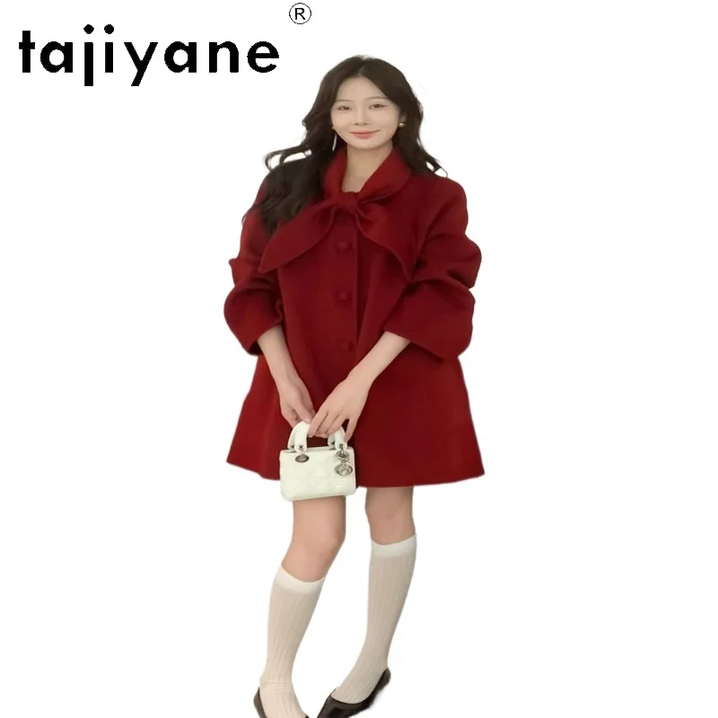 TAJIYANE 100% Wool Coat Women Elegant Mid-Length Outerwears Warm Female Jacket Premium Winter Clothes Woman 2025 пальто женское
TAJIYANE 100% Wool Coat Women Elegant Mid-Length Outerwears Warm Female Jacket Premium Winter Clothes Woman 2025 пальто женское