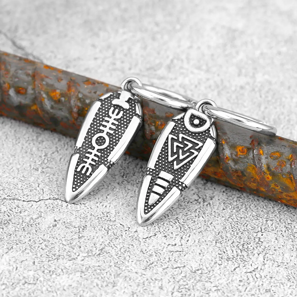 Men's Vintage Polished Arrow Viking Earrings Stainless Steel Nordic Teen Odin Personality Jewelry Stud Earrings Gift Ornament
Men's Vintage Polished Arrow Viking Earrings Stainless Steel Nordic Teen Odin Personality Jewelry Stud Earrings Gift Ornament