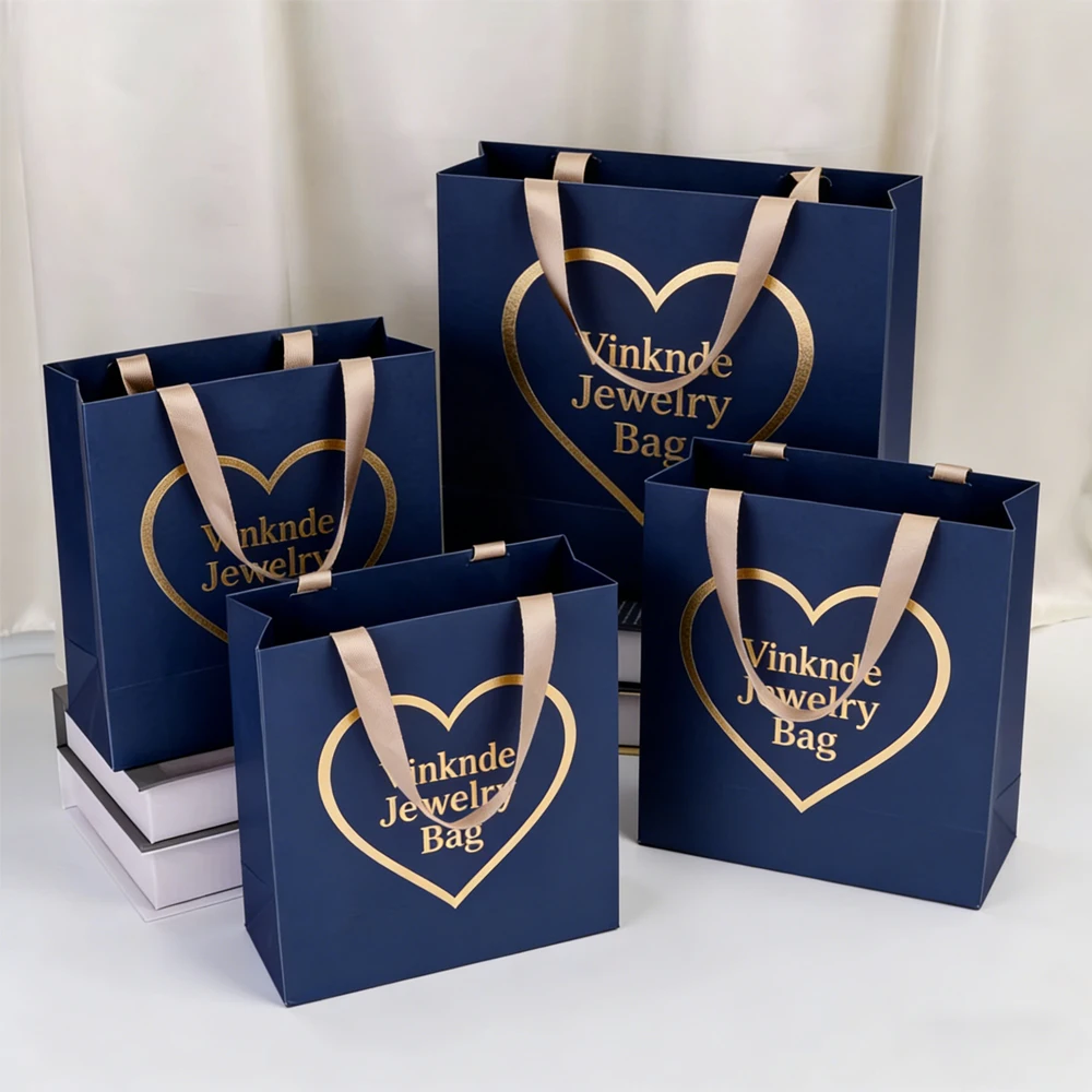 Custom Logo Jewelry Packaging Bags 28x10x20cm Luxury Navy Paper Tote Bag Wedding Baby Shower Packaging Gift Bags with Handles
Custom Logo Jewelry Packaging Bags 28x10x20cm Luxury Navy Paper Tote Bag Wedding Baby Shower Packaging Gift Bags with Handles