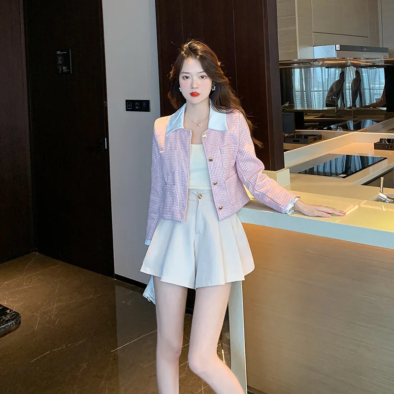 Pink Sequin Suit Jacket Women's Spring Autumn 2023 New Sweet Versatile Long-Sleeved Trend Blazers
Pink Sequin Suit Jacket Women's Spring Autumn 2023 New Sweet Versatile Long-Sleeved Trend Blazers
