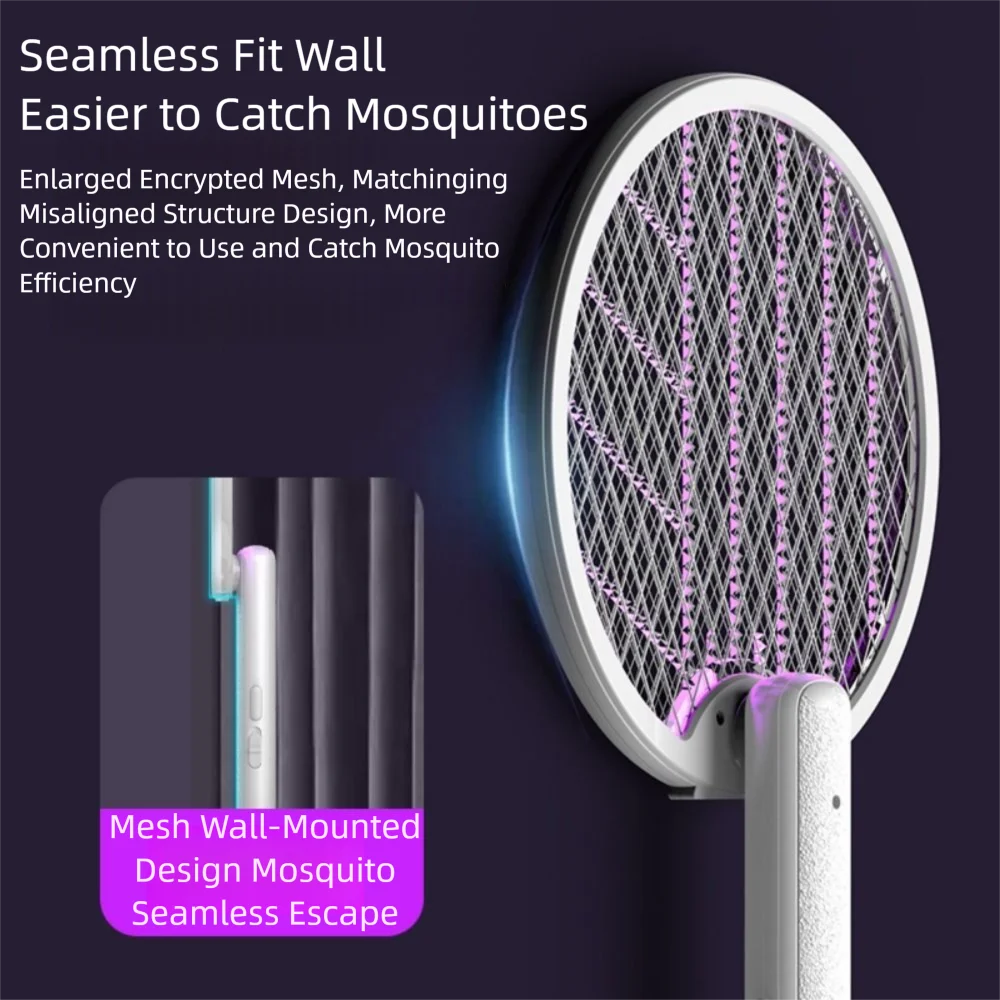 2 In 1 Electric Mosquito Swatter USB Rechargeable Foldable Mosquito-killing Swatter Household Automatic Fly Swatter Trap Garden
2 In 1 Electric Mosquito Swatter USB Rechargeable Foldable Mosquito-killing Swatter Household Automatic Fly Swatter Trap Garden