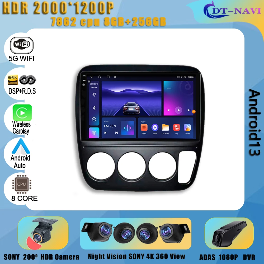 Car Radio Wireless carplay Android 13 ForHonda CR-V CRV 1995-2001 Car Multimedia player Auto dvd stereo Navigation Gps wifi
Car Radio Wireless carplay Android 13 ForHonda CR-V CRV 1995-2001 Car Multimedia player Auto dvd stereo Navigation Gps wifi