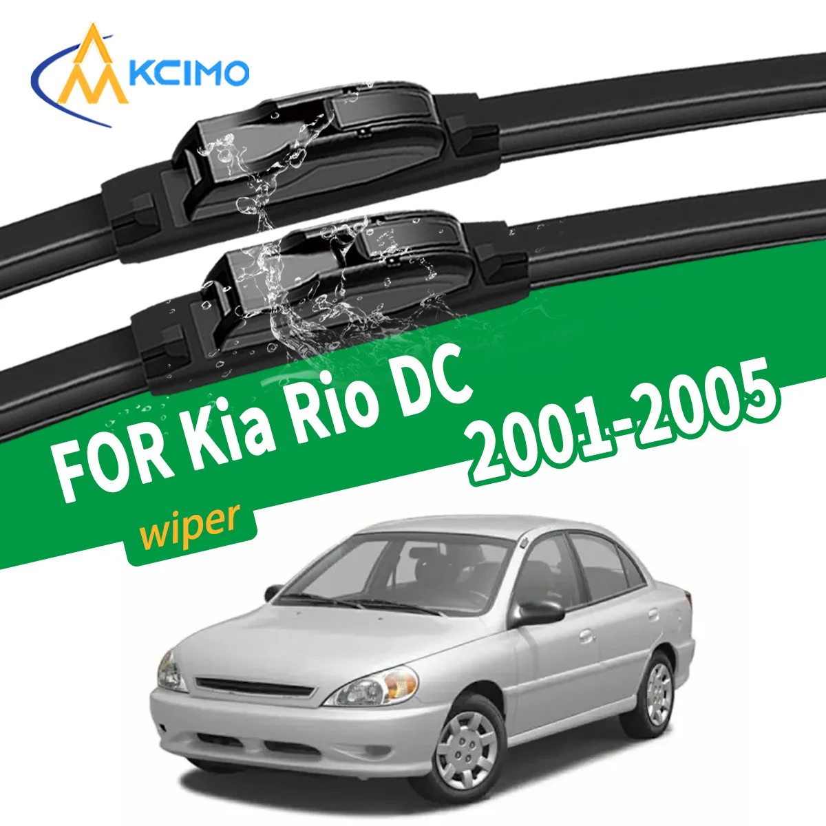 New Silent Wiper Blades for Kia Rio DC 2001-2005 High Quality Natural Rubber Replacement
New Silent Wiper Blades for Kia Rio DC 2001-2005 High Quality Natural Rubber Replacement