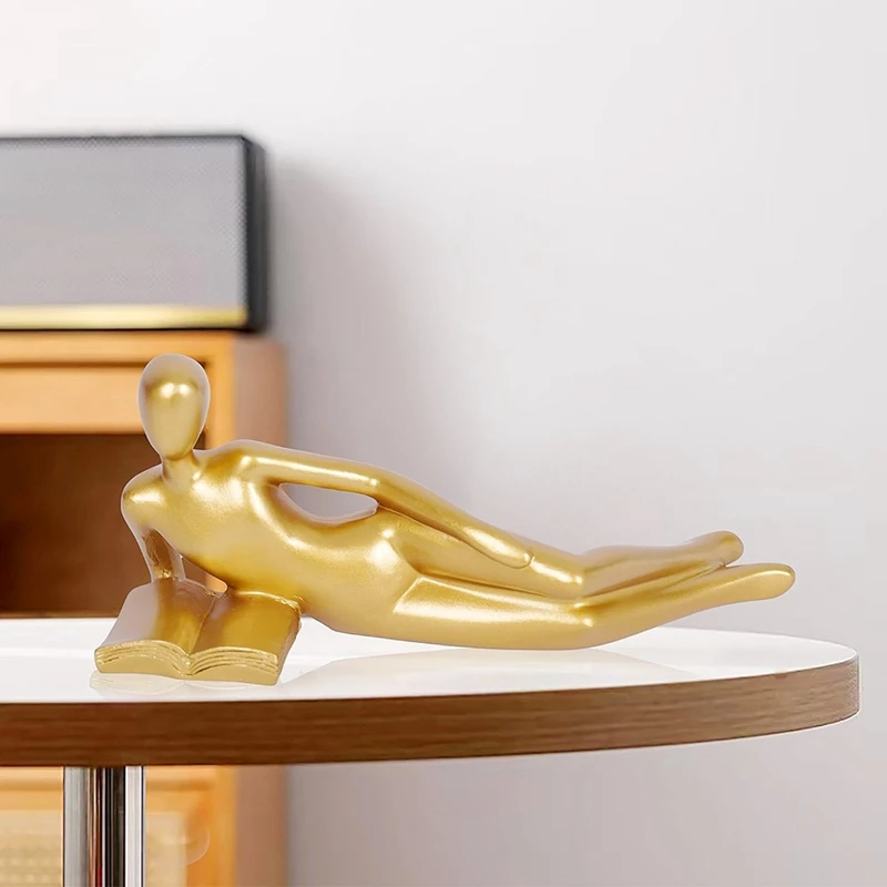 Золотой декор Статуя для чтения Домашние украшения Золотой акцент Домашний декор для гостиной Смола Абстрактные фигурки для чтения B Durable-AT3
Золотой декор Статуя для чтения Домашние украшения Золотой акцент Домашний декор для гостиной Смола Абстрактные фигурки для чтения B Durable-AT3
