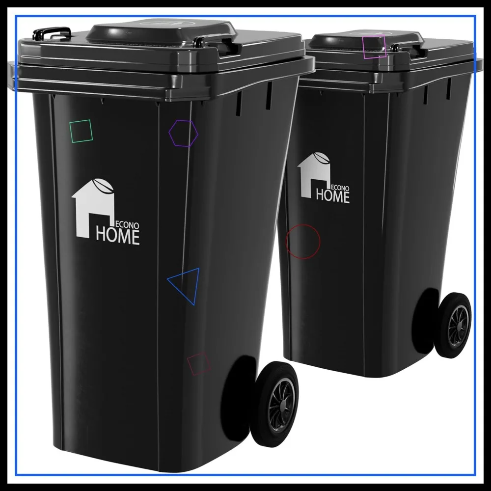 32 Gallon Outdoor Trash Can with Lid, Heavy-Duty Wheels & Handle - 2-Pack for Backyard, Garage, Commercial Use
32 Gallon Outdoor Trash Can with Lid, Heavy-Duty Wheels & Handle - 2-Pack for Backyard, Garage, Commercial Use