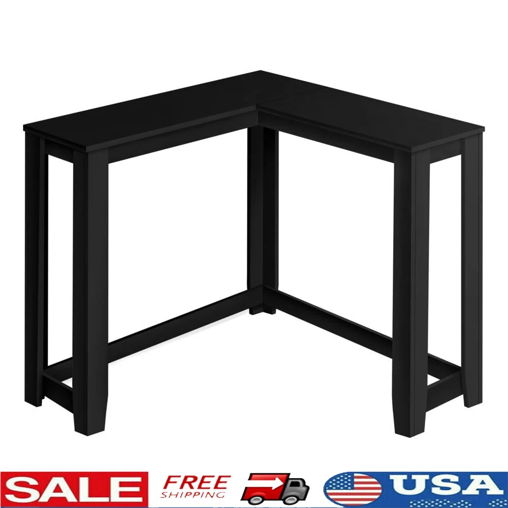 Modern Black Corner Console Table Two Tier Design Entryway Storage Space Saving Indoor Accent Furniture
Modern Black Corner Console Table Two Tier Design Entryway Storage Space Saving Indoor Accent Furniture