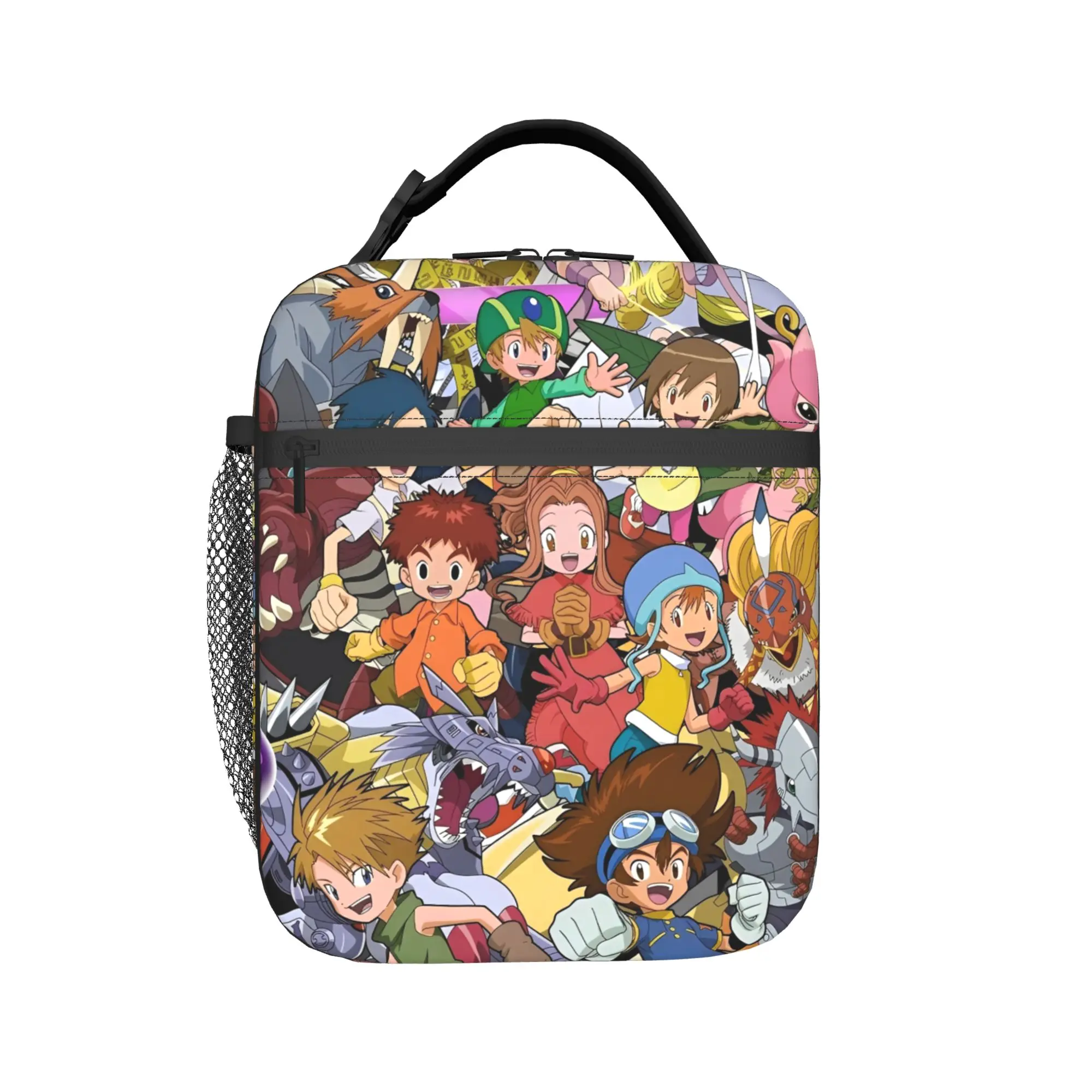 Digital Monster Digimon Accessories Insulated Lunch Bag For Work Storage Food Boxes Portable Cooler Thermal Lunch Boxes
Digital Monster Digimon Accessories Insulated Lunch Bag For Work Storage Food Boxes Portable Cooler Thermal Lunch Boxes