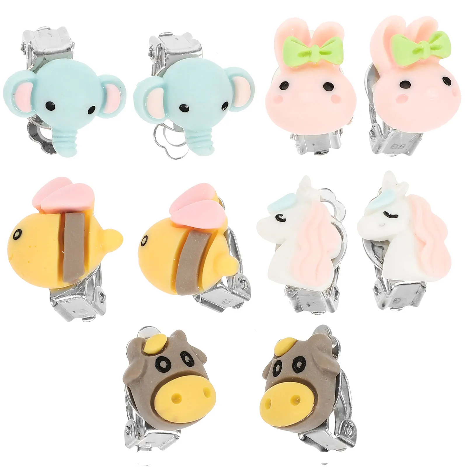 5 Pairs Children Ear Accessories Lovely Clip On Earrings Kids Comfortable Cartoon Set Girls Pendants Jewelry Gifts Birthday
5 Pairs Children Ear Accessories Lovely Clip On Earrings Kids Comfortable Cartoon Set Girls Pendants Jewelry Gifts Birthday