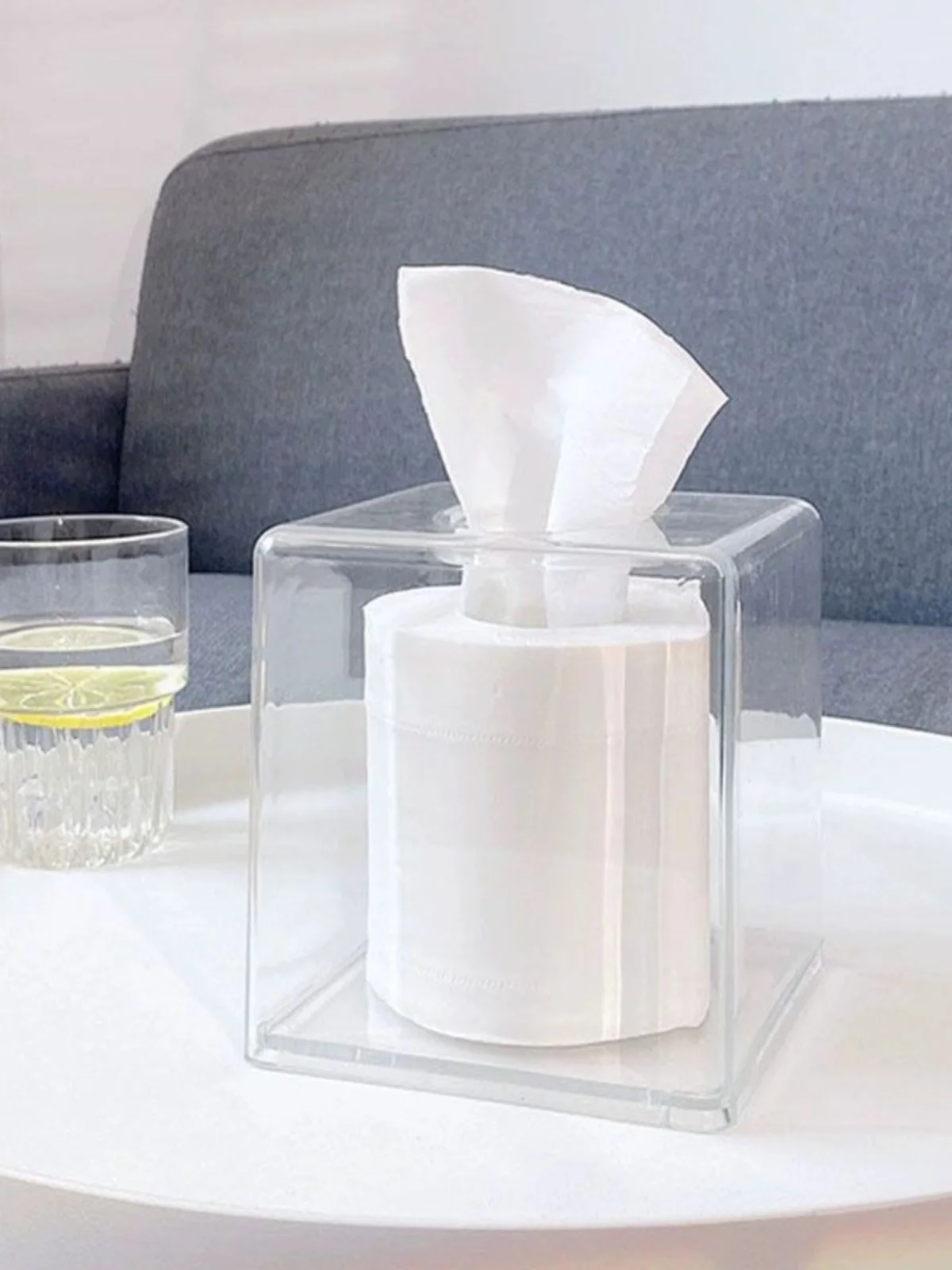 Square Plastic Tissue Box Transparent Roll Paper Tube Holder Tabletop Hotel Restaurant Supplies Acrylic Storage Organizer
Square Plastic Tissue Box Transparent Roll Paper Tube Holder Tabletop Hotel Restaurant Supplies Acrylic Storage Organizer