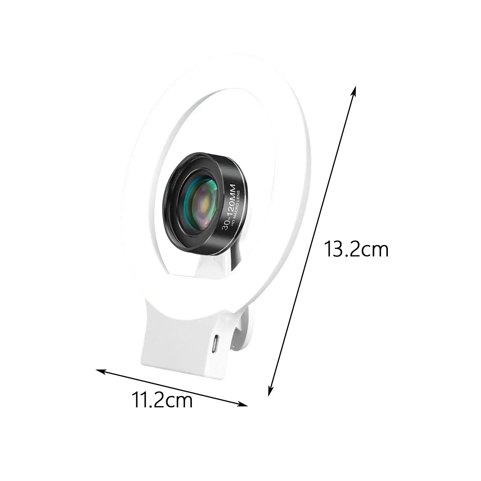 Mobile Phone Fill Light Built in 180mAh Battery for Meeting Video Recording
Mobile Phone Fill Light Built in 180mAh Battery for Meeting Video Recording