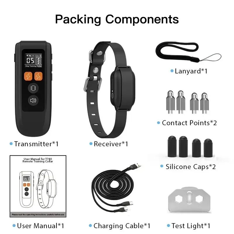 500M Remote Pet Dog Training Collar, IP67 Waterproof Shock Vibration Rechargeable Collar, Pet Trainer Anti Bark Stop For Dogs
500M Remote Pet Dog Training Collar, IP67 Waterproof Shock Vibration Rechargeable Collar, Pet Trainer Anti Bark Stop For Dogs