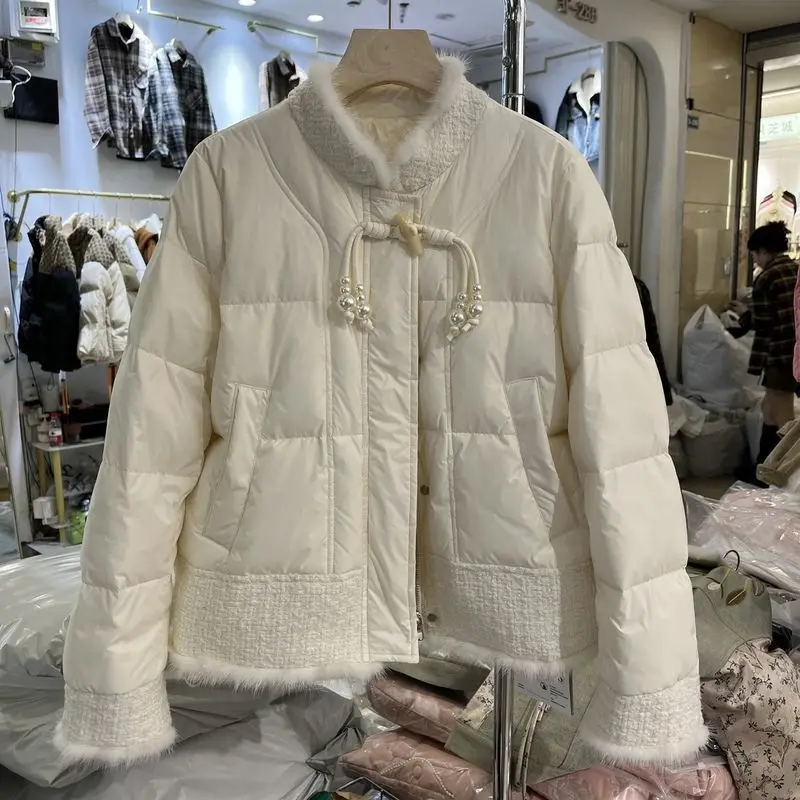 Autumn and Winter New Women's Down Cotton Jacket Loose Commuting Casual Stand Up Collar Splicing Oversize Cotton Jacket
Autumn and Winter New Women's Down Cotton Jacket Loose Commuting Casual Stand Up Collar Splicing Oversize Cotton Jacket